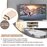 A40I Lock Screen Signal Holder KVM HDMI2.0 Virtual Adapter EDID DDC Dummy Plug for Display Emulator Up to 3840X2160