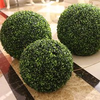 Artificial Grass Dome Ball Plants Simulation Leave Grass Ball Eco-friendly green 15/20/25/30/40cm Indoor Or Outdoor