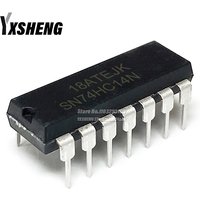 10PCS SN74HC14N DIP14 SN74HC14 DIP 74HC14N 74HC14 Inverters Hex Schmitt-Trigger DIP-14 IC Chip
