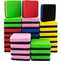 10pcs Whiteboard Eraser Office Supplies Dual -color Magnetic Marker Cleaner Square Blackboard Wipe Meeting Room Office Use
