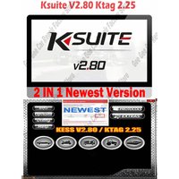 Ksuite 2.80 Ktag Software for vehicle repair, including cars, trucks, bicycles, tractors, boats, compatible with KESS V2 V5.017