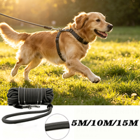 Long Strong Nylon Dog Leash 5m 10m 15m Pet Training Leash For Small Big Dogs Outdoor Walking Puppy Lead Rope Labrodor Supplies