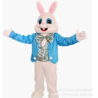 Easter Rabbit Bunny Rabbit Mascot Costume Adult One Size Fits All Bunny Costume Party Decoration Christmas birthday party