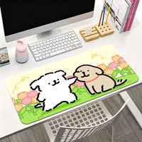 Korea Maltese puppy cute dog Mouse Pad For Office Gaming And Keyboards Non-Slip Large Waterproof