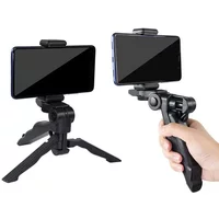 Phone Holder Mini Handheld Grip Stabilizer Selfie Tripod Portable Tabletop Camera Phone Tripod Universal IPhone Samsung Gopro