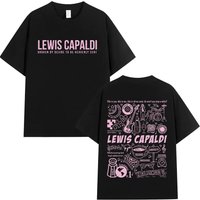 2026 Lewis Capaldis Men's Tops Hiphop Style Retro Women's Tshirt Unisex Y2K Tee Casual Loose Outdoor Streetwear Women's Clothing