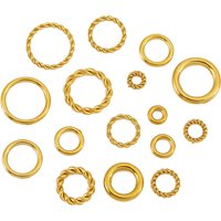 50pcs Stainless Steel Twist Rope Circle Close Jump Ring for Jewelry Making 4/5/6/7/8/10 mm Jump Ring Connector Jewelry Supplies