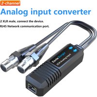 2 independent card faucet Input, turn to Dante output Dante 2Ch Analog Input Dongle Converter