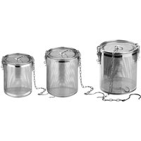 Cooking Spices Strainer Fine Mesh 304 Stainless Steel Tea Infuser Ball for Tea Pot Herbs Filter Kitchen Helper Seperation Basket