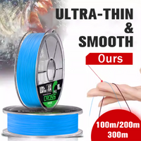 VIKINGAR Micro-Diameter 4 Braided Line100M/200M/300M 0.2#=9LB Far Casting Distance Super Stiff&Strong Ultra Sensitive