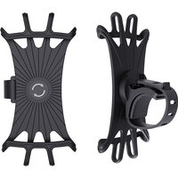 AliExpress NONE Universal Bicycle Silicone Mobile Phone Holder Outdoor Motorcycle Support Celular for IPhone Samsung Xiaomi Gsm Houder Fiets