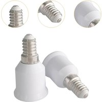 2x E14 to E27 Socket Converter,Practical,Lighting Accessories,Lightweight Easy to Install Professional Lamp Holder Converter