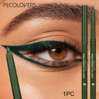 1PC Matte Black Green Waterproof Eyeliner Pencil Sweatproof Quick Dry Easy To Wear High Pigment Eye Liner Pen Eye Makeup Tool