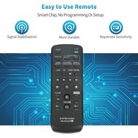 Replace Remote RM-SCU37B for Sony Mini HI-FI Component System LBT-SH2000 SS-SH2000 CMT-BX3 CMT-BX30R HCD-CBX3 MHC-EX600