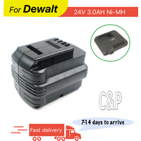 C&P For Dewalt 24V Battery Pin 3.0AH Ni-MH Replace original battery DE0240 DE0240-XJ DE0241 DE0243 DE0243-XJ DW0240 DW0242
