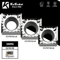 KaKarot 10pcs Carbide Insert SCMT09T302 SCMT09T304 SCMT09T308 AK Aluminum Turning Tool Holder Boring Bar CNC Cutter