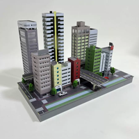 1/350/150 Diorama Outland City Modern Commercial Building Model Street Office Home Scene Model Toys
