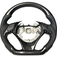 Customizable Real Carbon Fiber Sports Steering Wheel Black for Toyota CHR DIY High-Quality Cars Parts for Toyota CHR Racing New