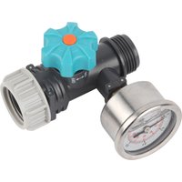 Pressure Reducer G3/4in Water Pressure Regulator Valve with Pressure Gauge Greenhouse Garden Irrigation Controller