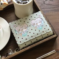 Cute Polka Dot Notebook A7 Binder Korean Heart Postcard Window Photocard Note Diary Planner Leather Cover Stationery Sketchbook