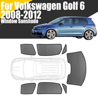 Custom Magnetic Car Window Sunshade For Volkswagen Golf 6 VI 2008-2012 VW Curtain Mesh Front Windshield Frame Curtain 2010 2011