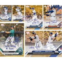 Baseball DIY homemade Collectible card AARON JUDGE SHOHEI OHTANI JUAN SOTO Laser Signature Collectible Card Holiday Gift