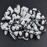 40x W/sealer Side Skirt Rocker Panel Molding Clips Retainer For Ford Fiesta Kuga S-max Escape Edge Ecosport Ranger F150 Mustang