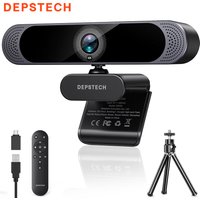 DEPSTECH DW49-PRO Webcam 4K HD Auto Focus Web Camera Remote Control Webcamera for PC Mac/Streaming/Video Call/Zoom/Skype/Teams