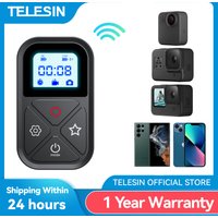 TELESIN 80M Bluetooth Remote Control For GoPro Hero 13 12 11 10 9 8 Max With Wrist Strap For Phone Action Camera Accessories
