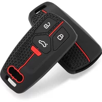Silicone Car Remote Key Case Cover for Audi A4 A4L A5 Q5 Q7 TT TTS 8S B9 Car Key Protection Accessories