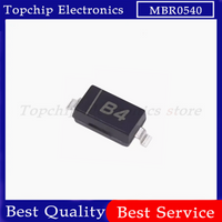100pcs MBR0540W B4 MBR0540T1G SOD-123 1206 SMD Schottky Diode MBR0540 SOD123