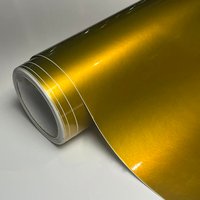 Ultra Glossy Gold Candy Metallic Vinyl Wrap Film Roll With Air Release Self Adhesive Car Wrapping Motorcycle DIY Decal Sticke