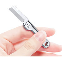 1PC Stainless Steel Mini Folding Pocket Tool Keychain Multi-Function for Outdoor Camping EDC