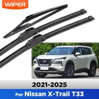 For Nissan X-Trail T33 2021-2025 2022 2023 2024 Wiper Front & Rear Wiper Blades Windshield Windscreen Window Brushes 26"+17"+12"