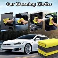 5/10 pcs Microfiber Cleaning Towel Double-Sided Soft Vehicle Care Cloth Car Body Washing Towels Clean Rags Car Accessories