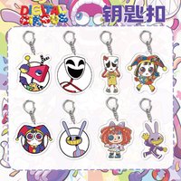 The Amazing Digital Circus Anime Acrylic Figure Display Cartoon Keychain Bag Pendant Wholesale Friends Girl Gift Accessories