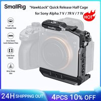 SmallRig 7R V / 7 IV "HawkLock" Quick Release Half Cage for Sony Alpha 7 V / 7R V / 7 IV, w Arca-Swiss Quick Release Plate 6023