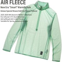 AliExpress Hankanon Men's Half-Zip Stand Collar Sweatshirt, Versatile Air Fleece Base Layer for Outdoor Camping, Hiking, Cycling