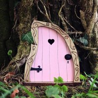 Elf Fairy Door Wooden Sculpture Garden House Miniature Decor for Tree Yard Artistic Outdoor LandscapingHot Sale