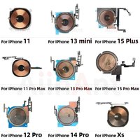 100% Test AiinAnt Power Volume Flash Light NFC Wireless Charging Flex Cable For iPhone 12 13 14 15 Pro Max Mini Plus Sapre Parts