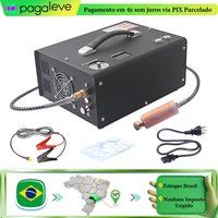 300Bar 4500Psi Portable PCP Air Compressor Built-in 220V/110V power adapter Set pressure value Automatic stop Suitable