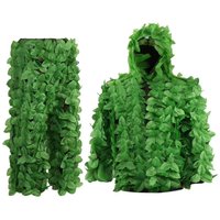 3D Bionic Hunting Ghillie Suits Leaf Camouflage Sniper Hidden Hunting Clothes Airsoft Tactical Equipment Bird Watching Clothing