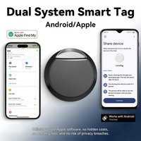iOS Android Dual System Smart Tracker for Google's Find Hub or Apple Find My App Location Positioning , Protective Shell Option