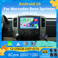 Autoradio multimédia vidéo Android 16 10' pour Mercedes Benz Sprinter, GPS, stéréo, CarPlay+auto, WIFI+4G, DSP