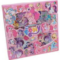Hasbro My Little Pony Twilight Sparkle Stickers Rarity Applejack Cute Female 100pcs Waterproof Cartoon Stickers Holiday Gift