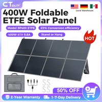 CTOLITY SP400 400W Foldable ETFE Solar Panel 12V Monocrystalline Power for RVs Boats Camping Outdoor Charging of Power Banks