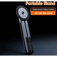 Aluminum Alloy Foldable Laptop Magnetic Phone Holder Portable Tablet Stand for iPhone iPad - Laptop & Tablet Multi-Surface