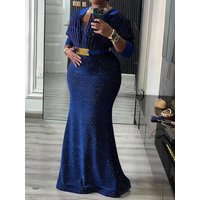 Party Evening Dresses Luxury Diamond Mermaid Gown For Women Africa Clothes Wedding Prom Elegant Bodycon Long Robe Kaftan Abayas