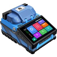 K6 5-inch Touch Tela Multi-language Fiber Fusion Splicer with 6 Motors Fast Splicing Large Capacity Bateria VFL OPM