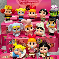 POP MART CRYBABY X Powerpuff Girls Series Blind Box Mystery Box Guess Bag Toys Doll Anime Figure Desktop Ornaments Collection